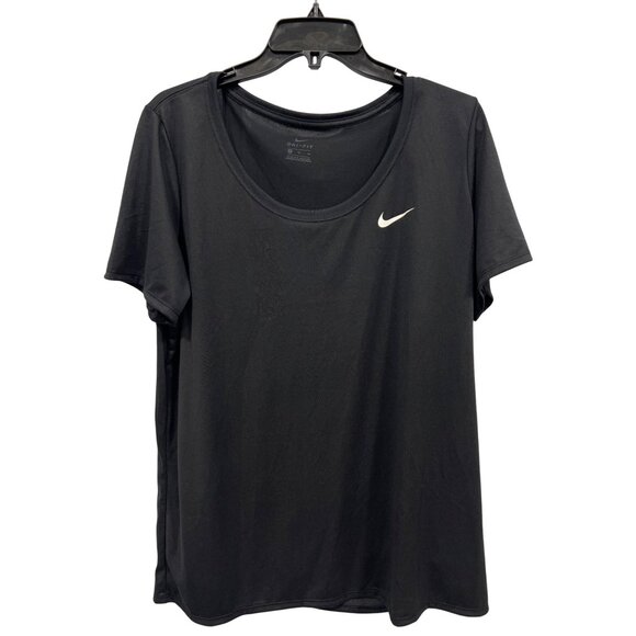 Nike Dri Fit Short Sleeve Athletic T Shirt Size XL Swoosh Athleisure Workout Gym - Picture 1 of 7